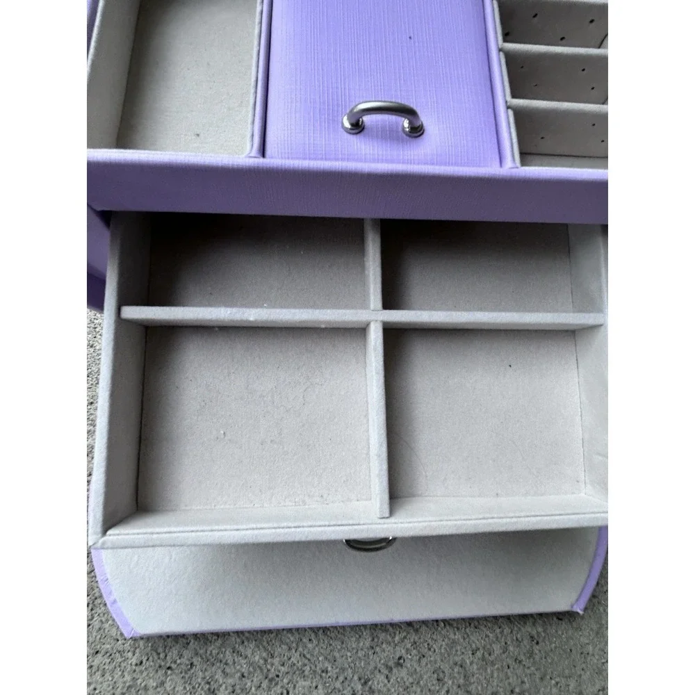 Jewelry Box Vlando Storage Organizer Holder Case Princess Style Purple